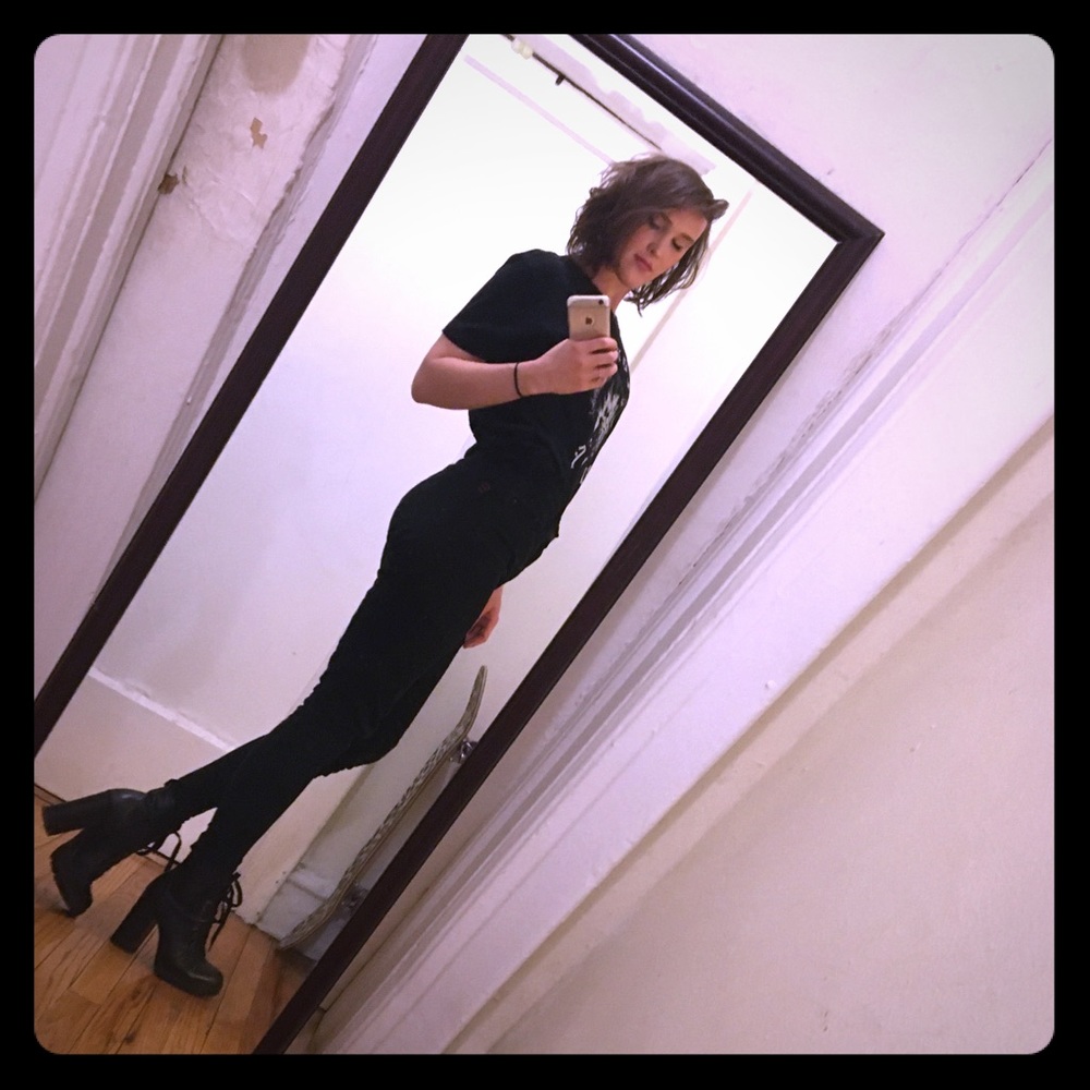 Steve Madden Laurie Lace-Up Heeled Combat Boot